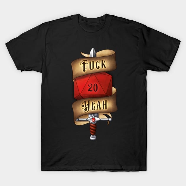 Fuck Yeah! T-Shirt by SwanStarDesigns